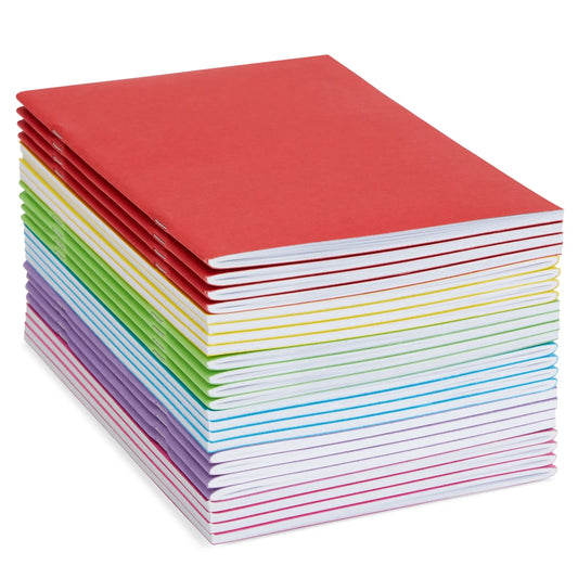 24 Pack Blank Books for Kids to Write Stories - A5 Colorful Notebooks Bulk - Unlined Travel Journals Scrapbooks for Students Sketching (5.5X8.5 In)