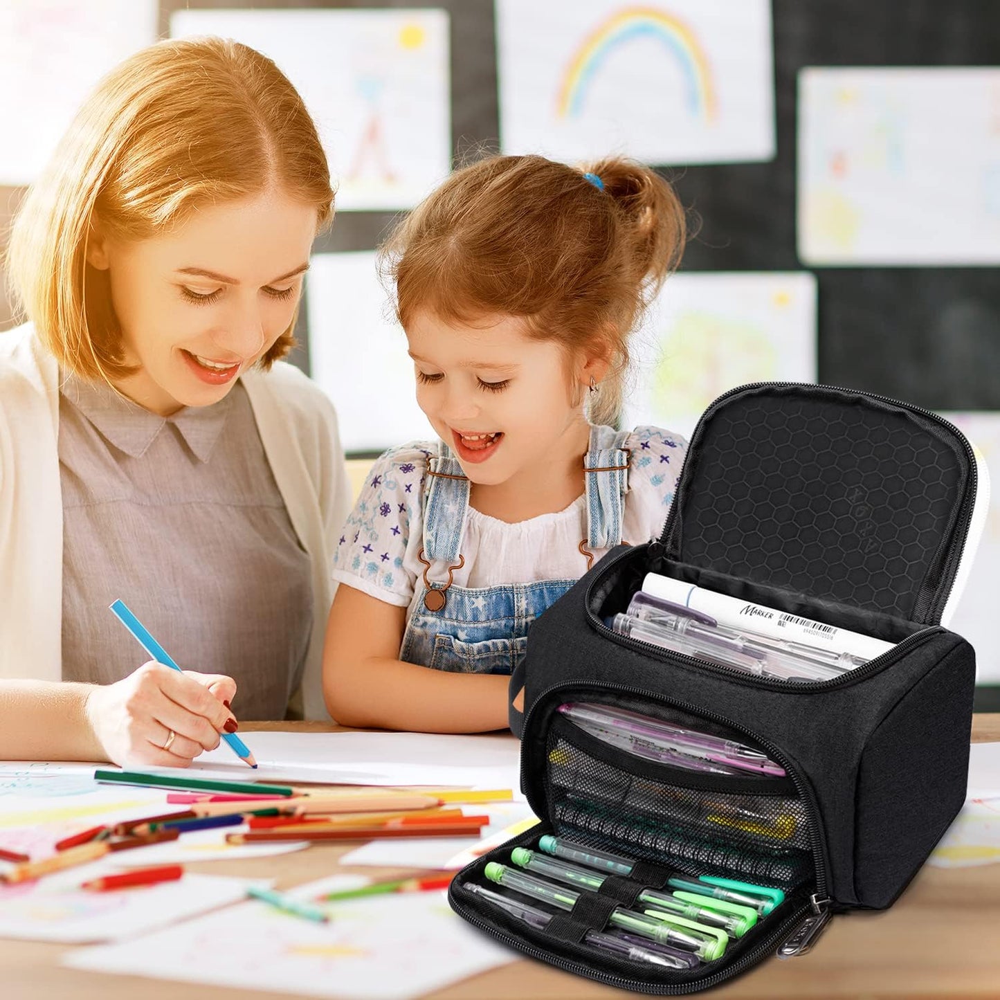 Large Capacity Pencil Case Organizer, Multifunctiona