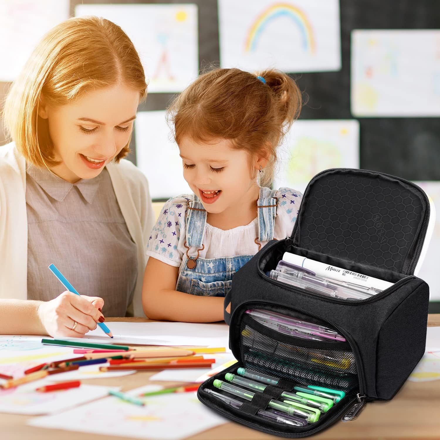 Large Capacity Pencil Case Organizer, Multifunctiona