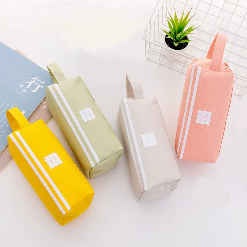 Pencil Case Trousse Scolaire Pink Ferace Cartuchera Para Lapices School Etui Kawaii Canvas Large Capacity Kalem Kutusu Newme Box