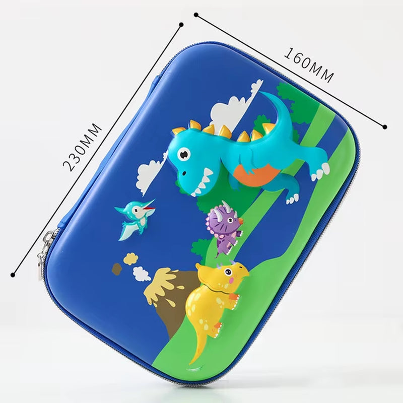 Pencil Case Kawaii Material Escolar Astuccio Scuola School Supplies Piorniki Leaf Pencilcases Cute Dinosaur 2020 EVA Pencilbox