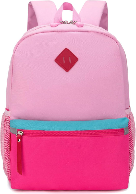 Preschool Backpack for Toddler Girls, Kids School Bag, Ages 3 to 7 Years Old, Small, Pink