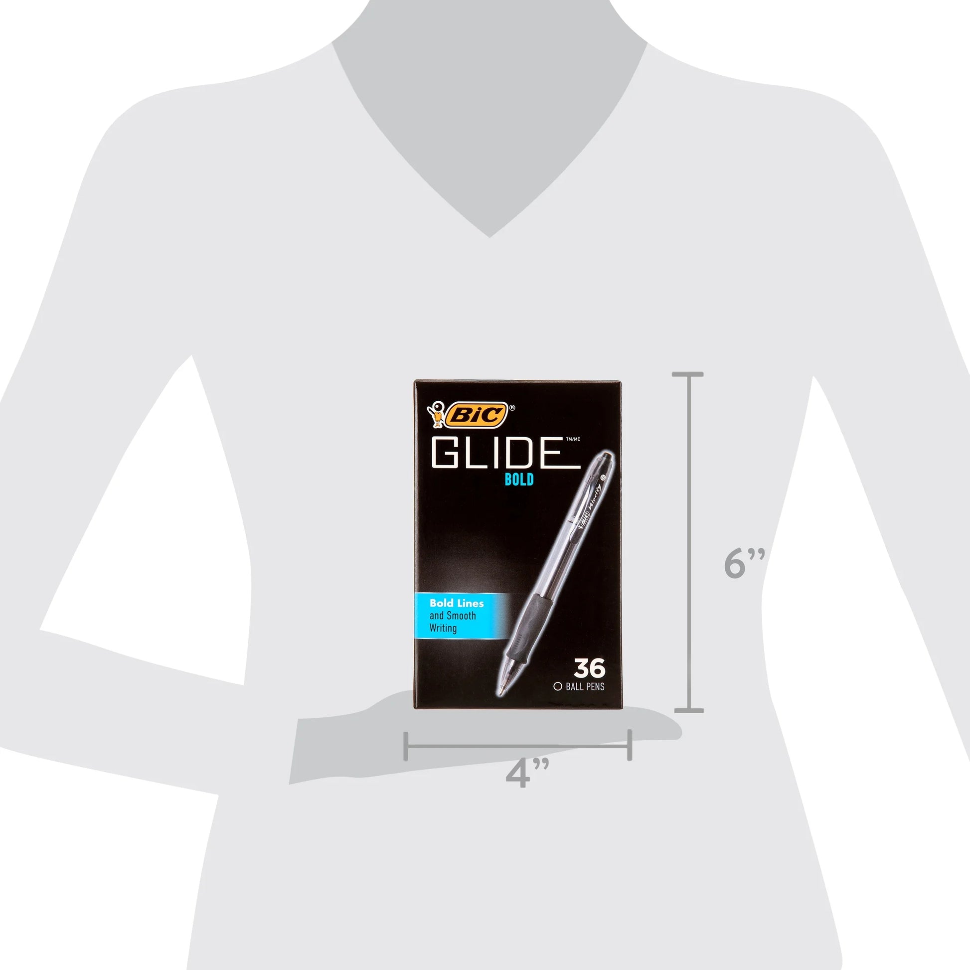 Glide Bold Retractable Ball Pen, Black, 1.6Mm Bold Point, 36 Pack