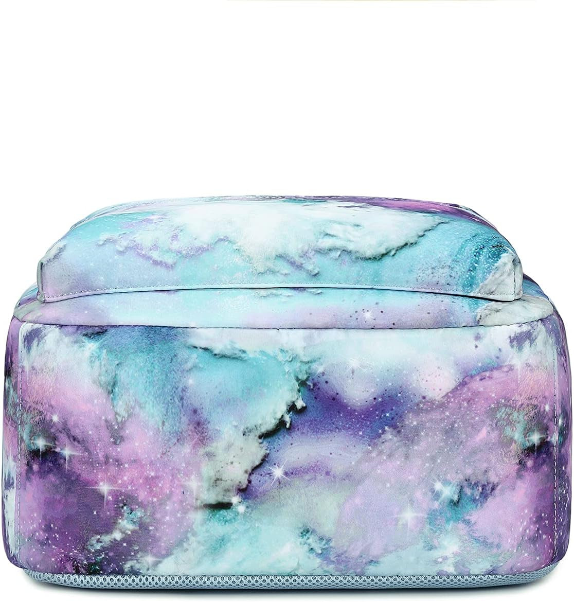 Lightweight Galaxy School Backpacks for Teen Girls Backpack with Lunch Bag (B Galaxy)