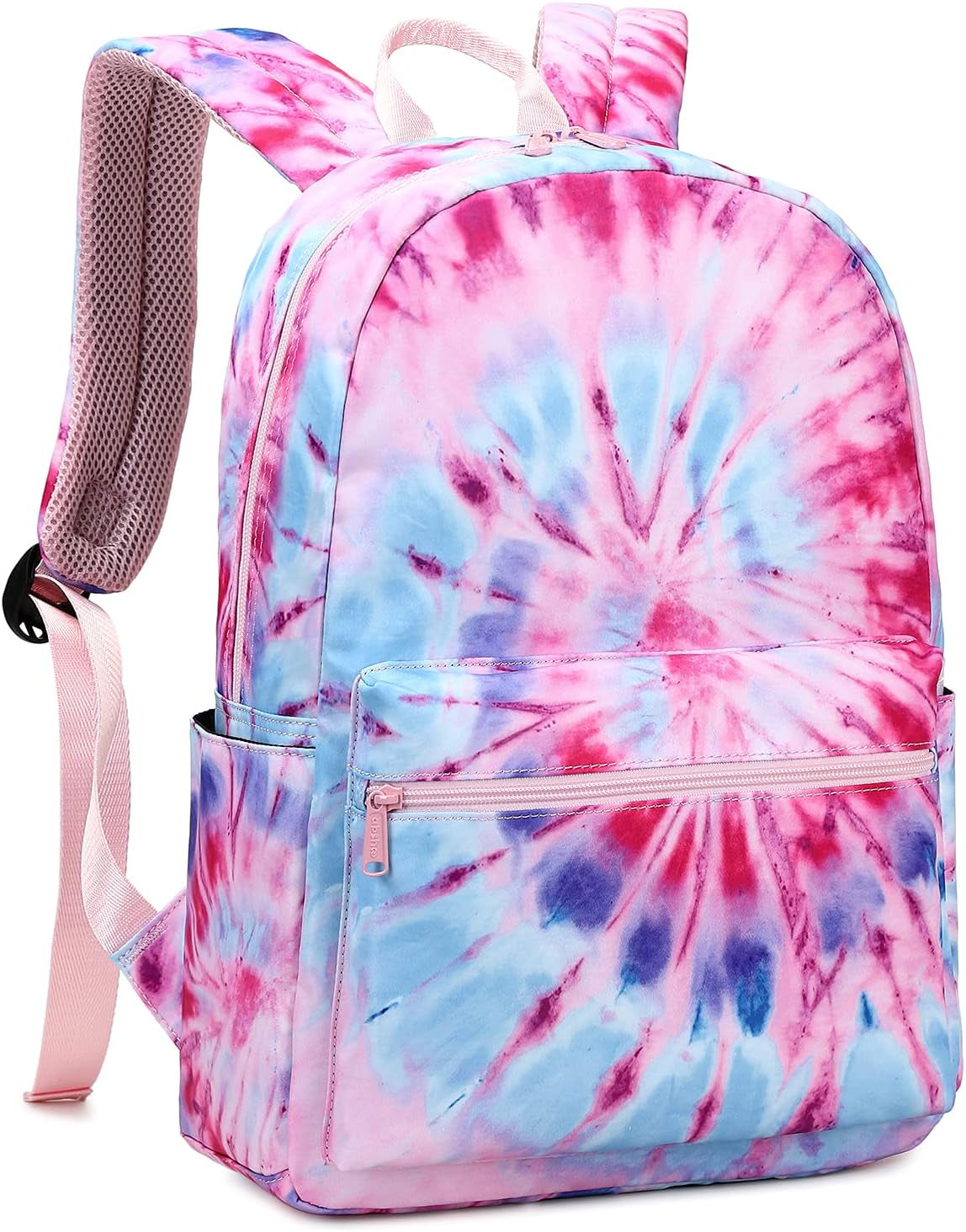 Lightweight Tie Dye School Backpacks for Teen Girls Backpack with Lunch Bag (B Tie Dye)