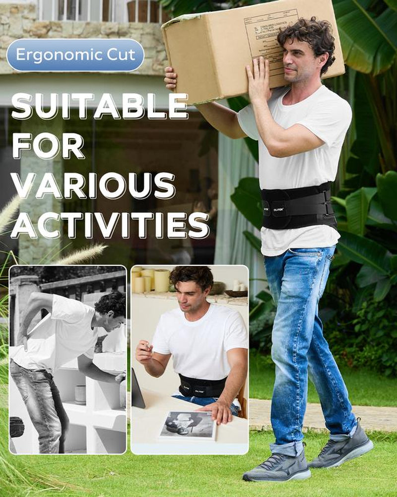 [Valentine'S Day Gift] Adjustable Back Support Belt for Men and Women – Breathable Lumbar Brace for Immediate Relief from Back Pain, Sciatica, Herniated Disc, and Scoliosis – Perfect for Home, Work, and Lifting Activities