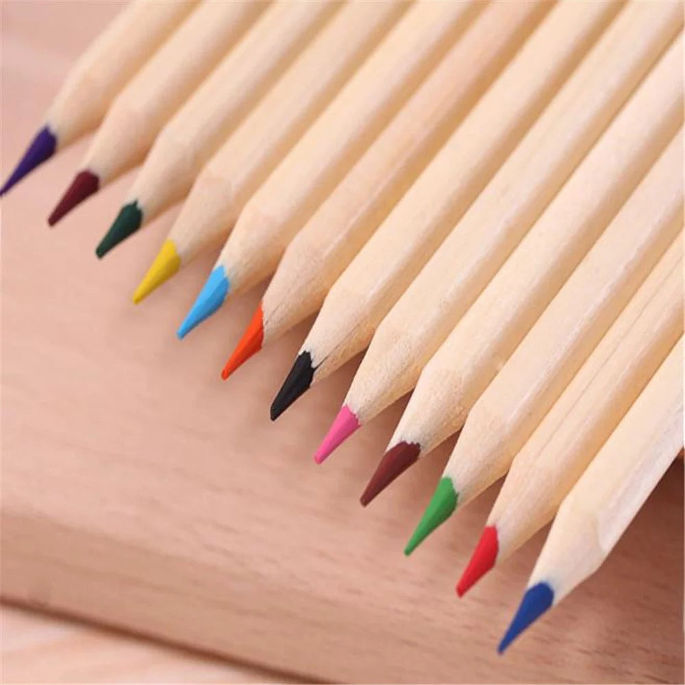 Colored Pencils Back to School Supplies Back to School Supplies Color Pen Pencil Small Pencil Painting 12 Color Office Stationery Office Supplies