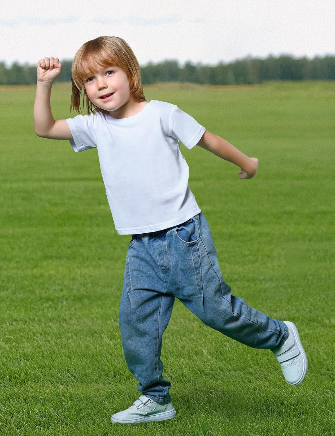 Boys' 100% Cotton Heavyweight Short Sleeve Crewneck T Shirt