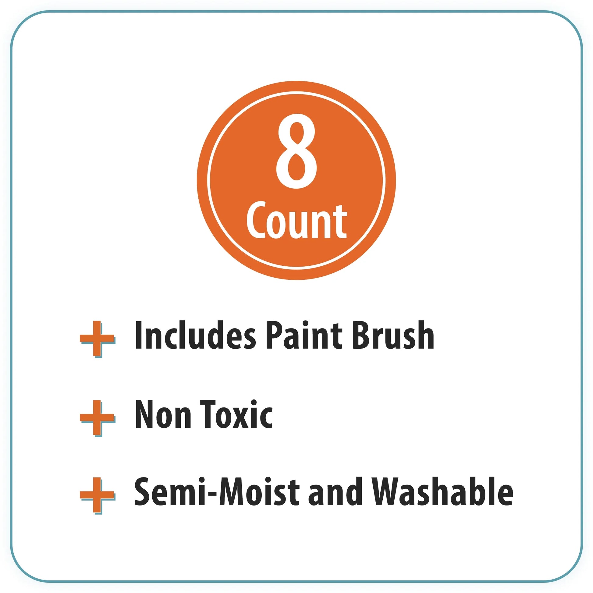 Pen + Gear 8 Counts Semi-Moisture Watercolor Paints