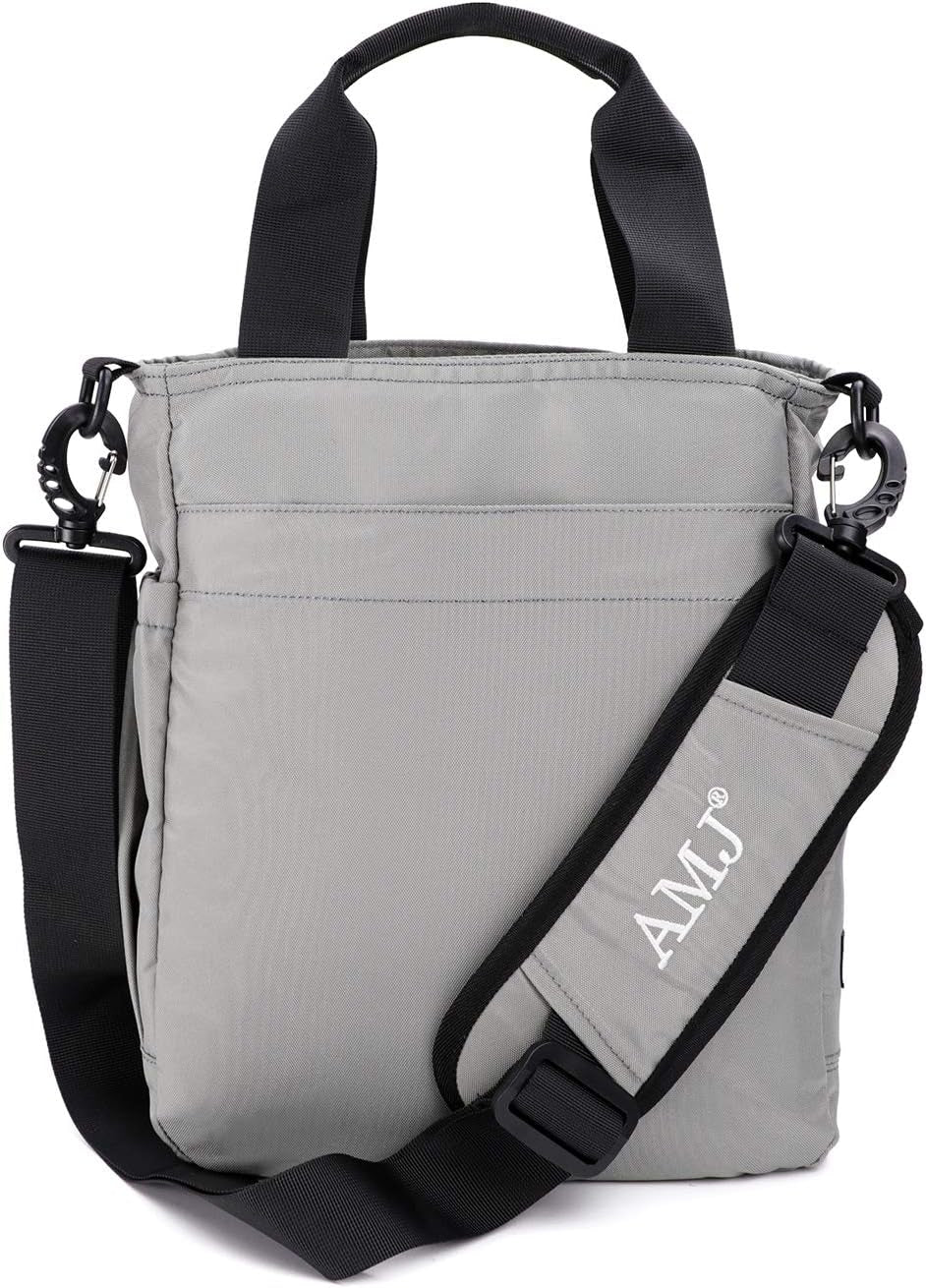 Business Crossbody Sling Messenger Bag Purse, Casual Daypack Shoulder Backpack Men Women, Chest Satchel for Hiking Travel (S, Grey)