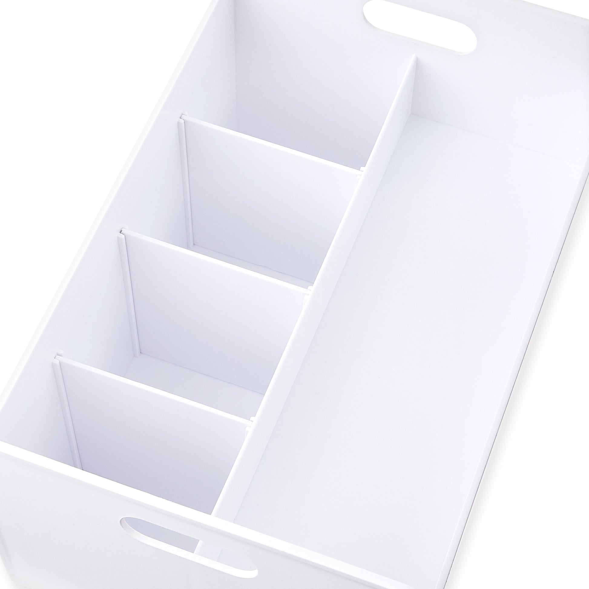 Plastic Desktop Caddy Organizer, White