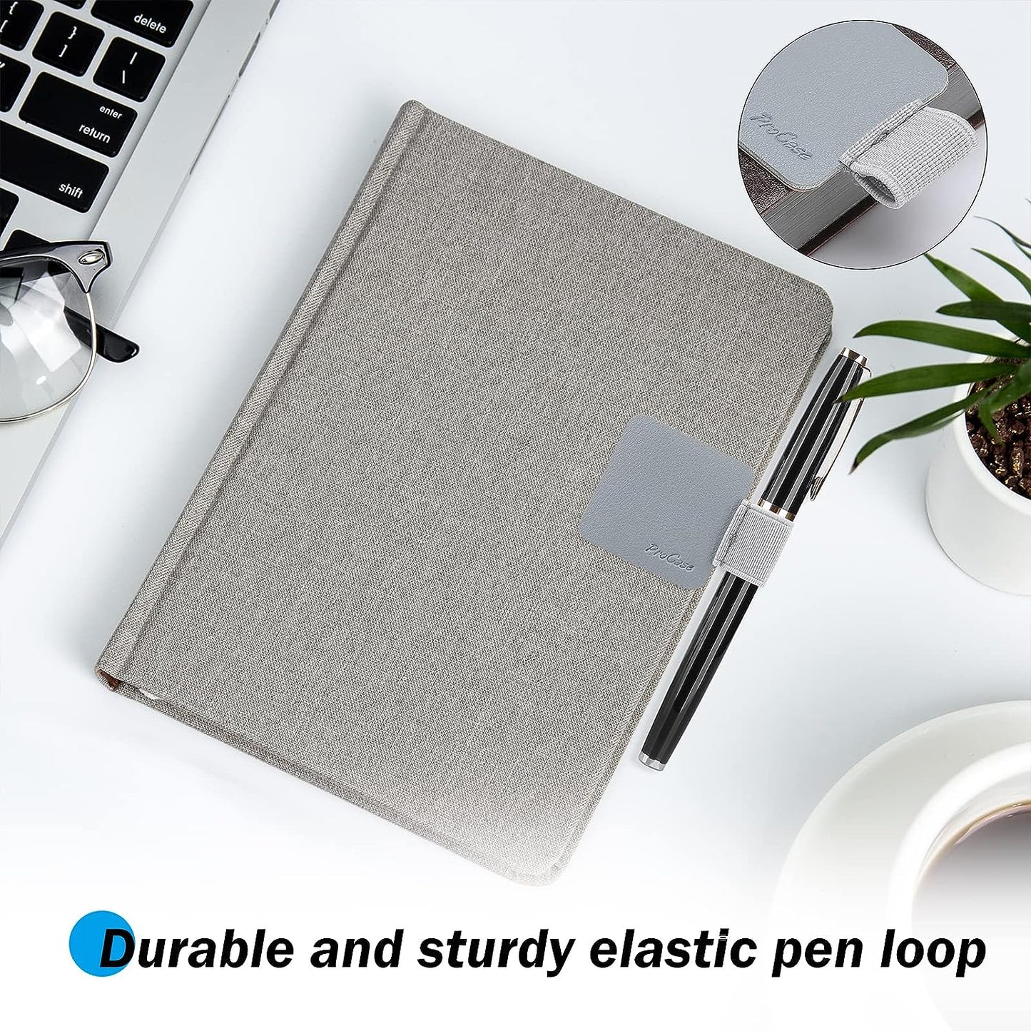 (5 Pack)  Pen Loop Holder for Notebooks Journals Planners Tablet Case, Self Adhesive Leather Pencil Holder with Elastic Loop for Pens, Apple Pencil, Stylus Pen -Assorted Colors