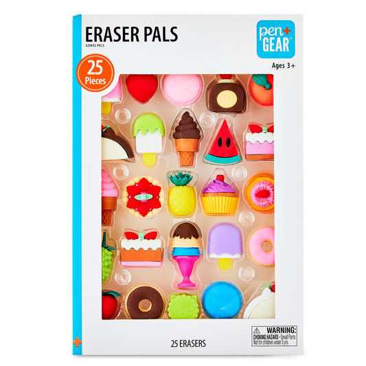 Eraser Pals, Sweet Treats Theme, 25 Count