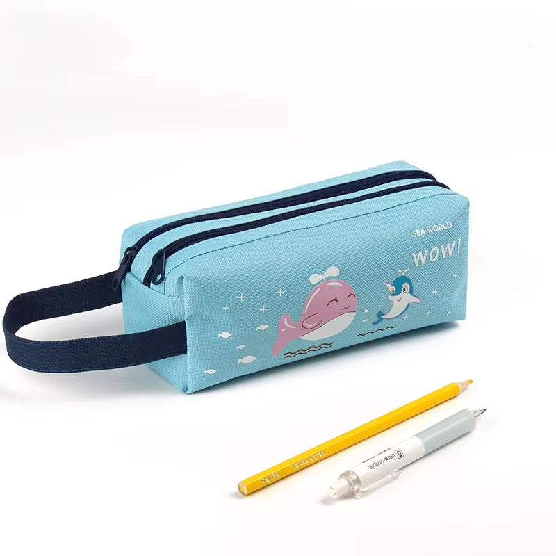 Pencil Case Trousse Scolaire Pink Ferace Cartuchera Para Lapices School Etui Kawaii Canvas Large Capacity Kalem Kutusu Newme Box