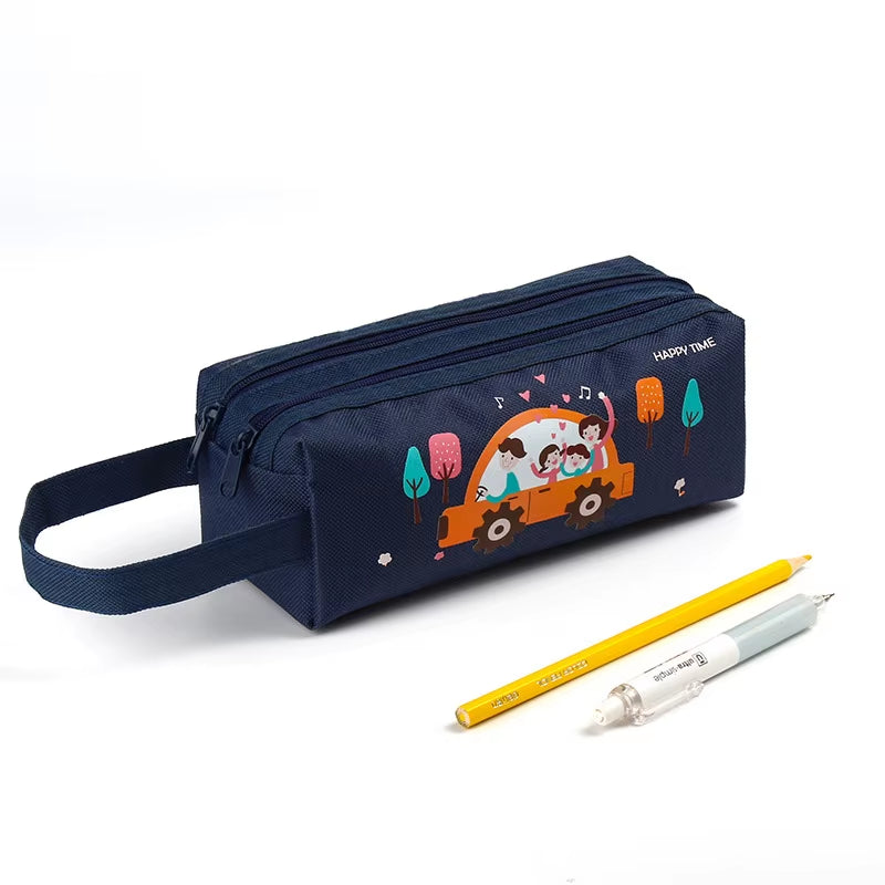 Pencil Case Trousse Scolaire Pink Ferace Cartuchera Para Lapices School Etui Kawaii Canvas Large Capacity Kalem Kutusu Newme Box