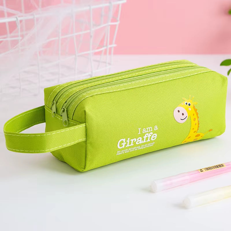 Pencil Case Trousse Scolaire Pink Ferace Cartuchera Para Lapices School Etui Kawaii Canvas Large Capacity Kalem Kutusu Newme Box