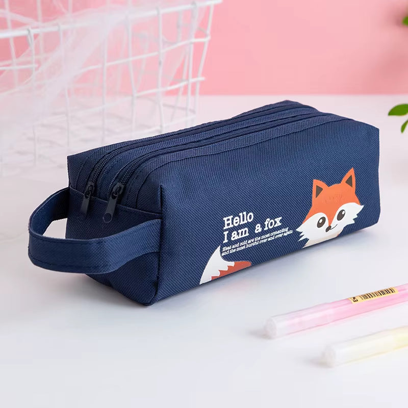 Pencil Case Trousse Scolaire Pink Ferace Cartuchera Para Lapices School Etui Kawaii Canvas Large Capacity Kalem Kutusu Newme Box
