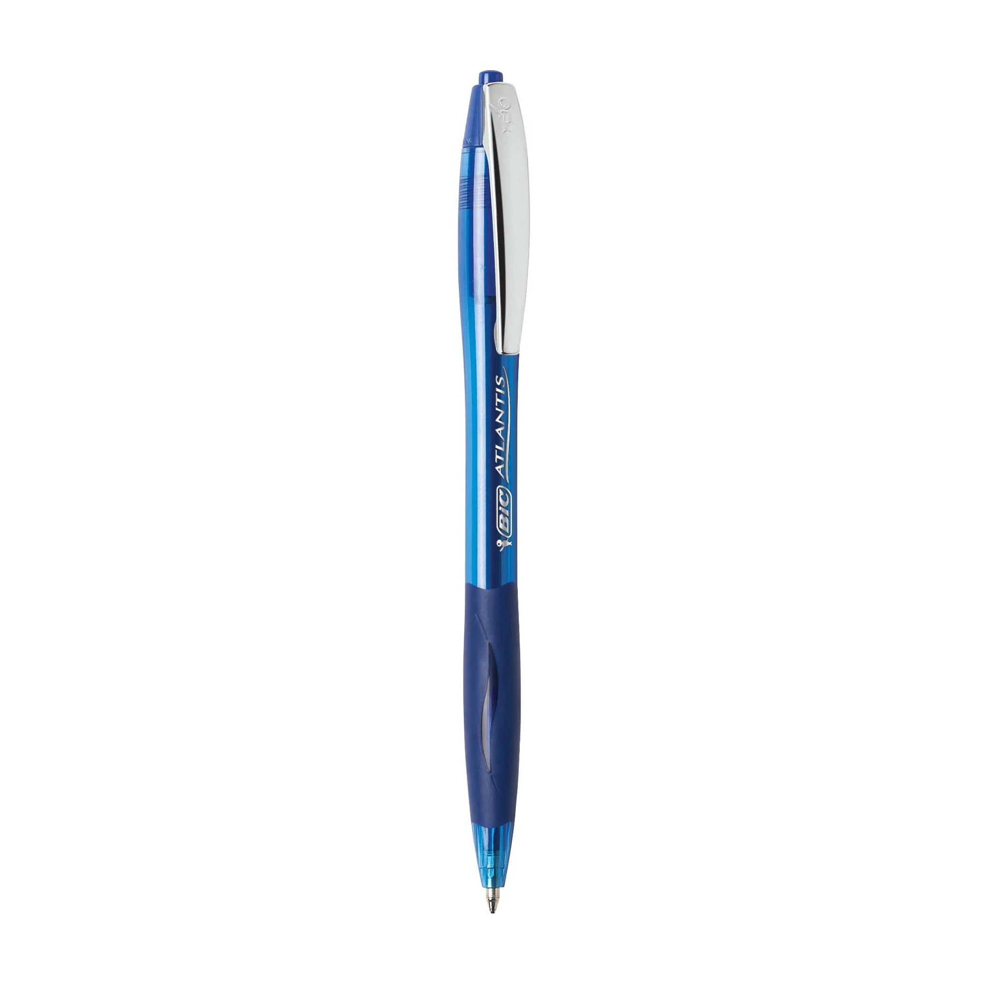 Glide Blue Retractable Ballpoint Pens, Medium Point, 1.0 Mm, Blue Ink, Pack of 4