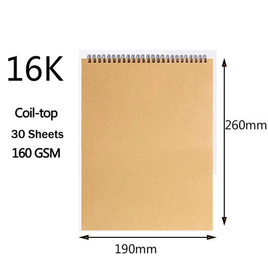Professional Sketchbook Thick Paper Spiral Notebook Art School Supplies Pencil Drawing Notepad Stationery Cute Gel Pens Pencil