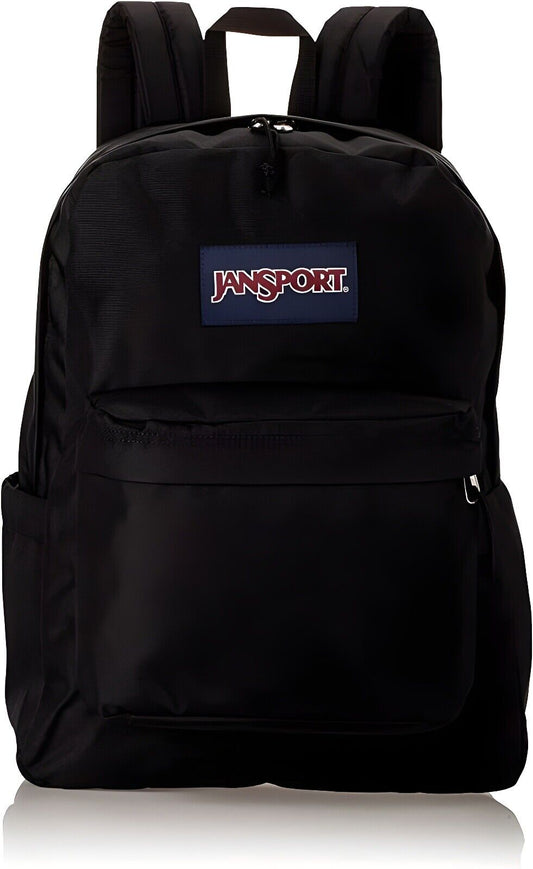 Jansport Superbreak Black Backpack Lightweight School Bookbag