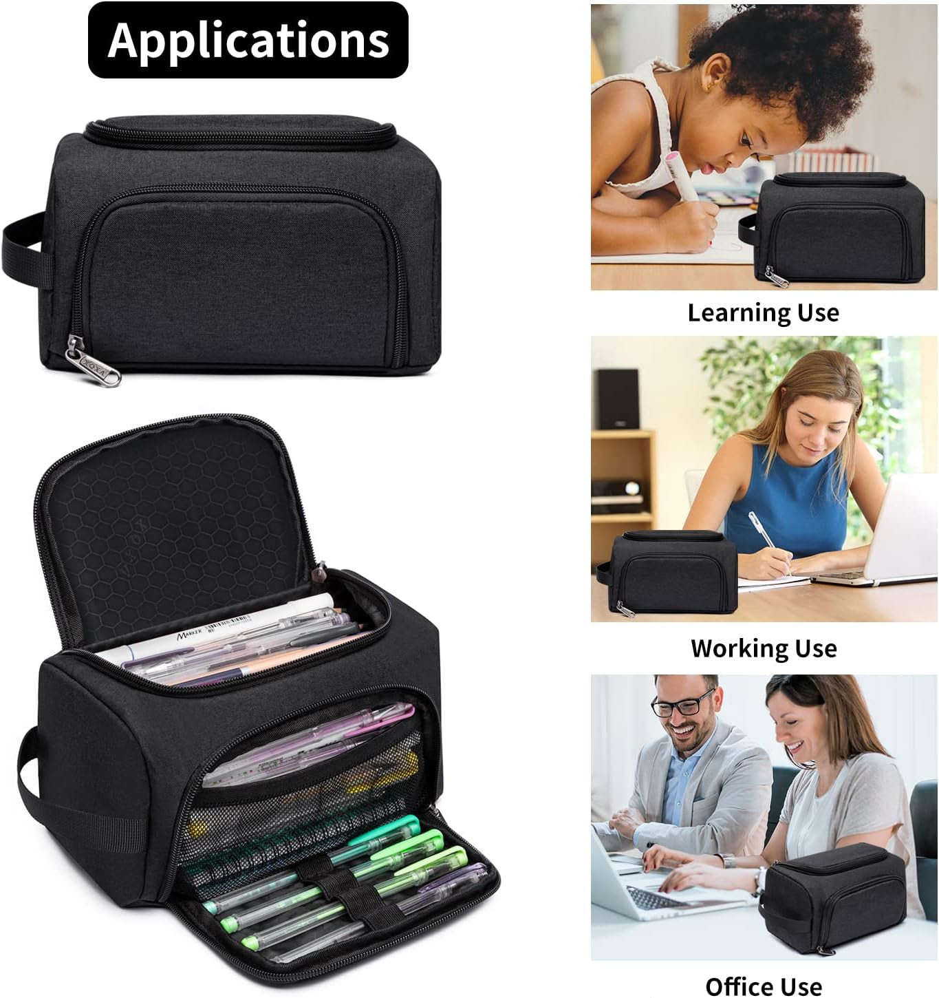 Large Capacity Pencil Case Organizer, Multifunctiona