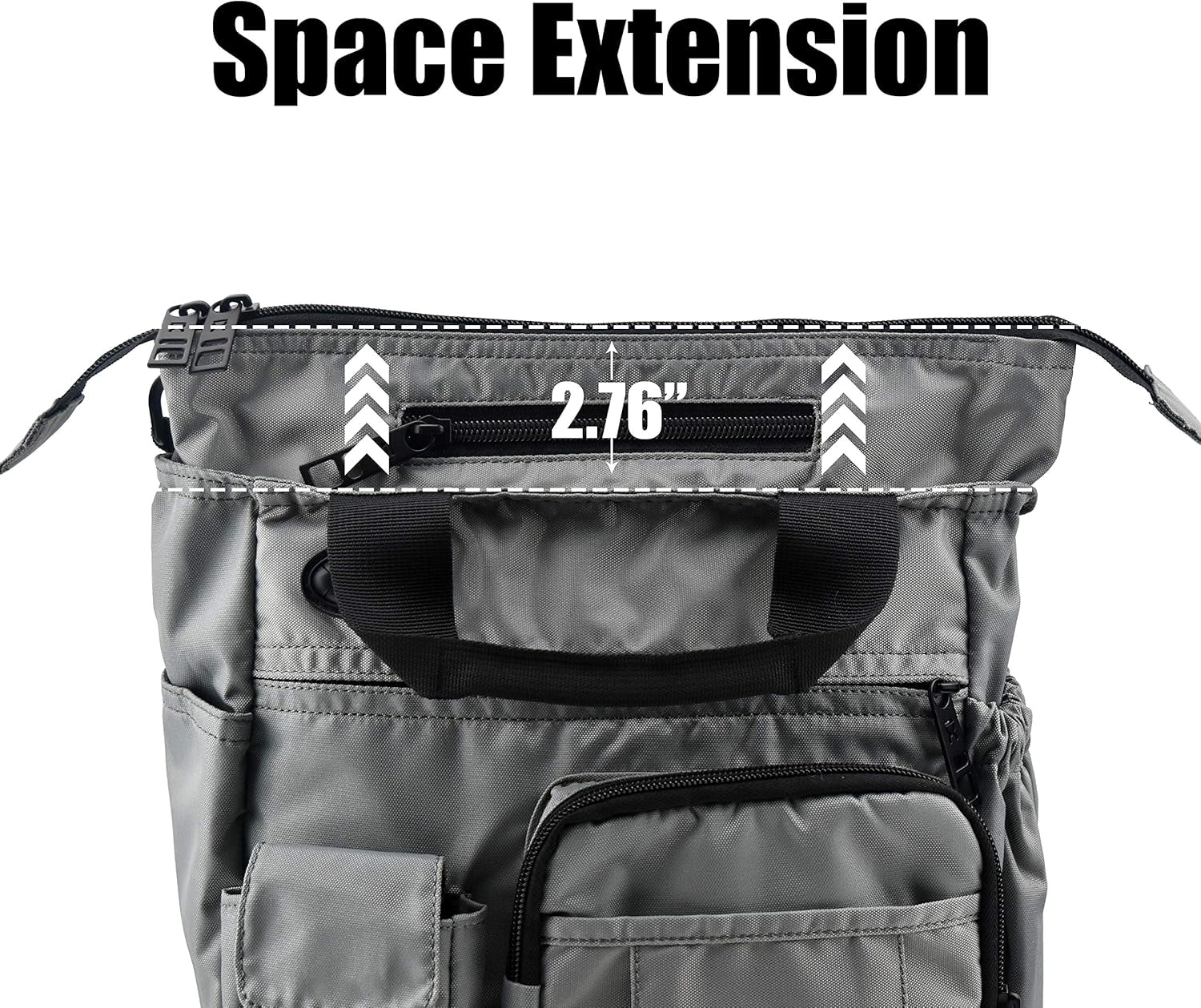 Business Crossbody Sling Messenger Bag Purse, Casual Daypack Shoulder Backpack Men Women, Chest Satchel for Hiking Travel (S, Grey)