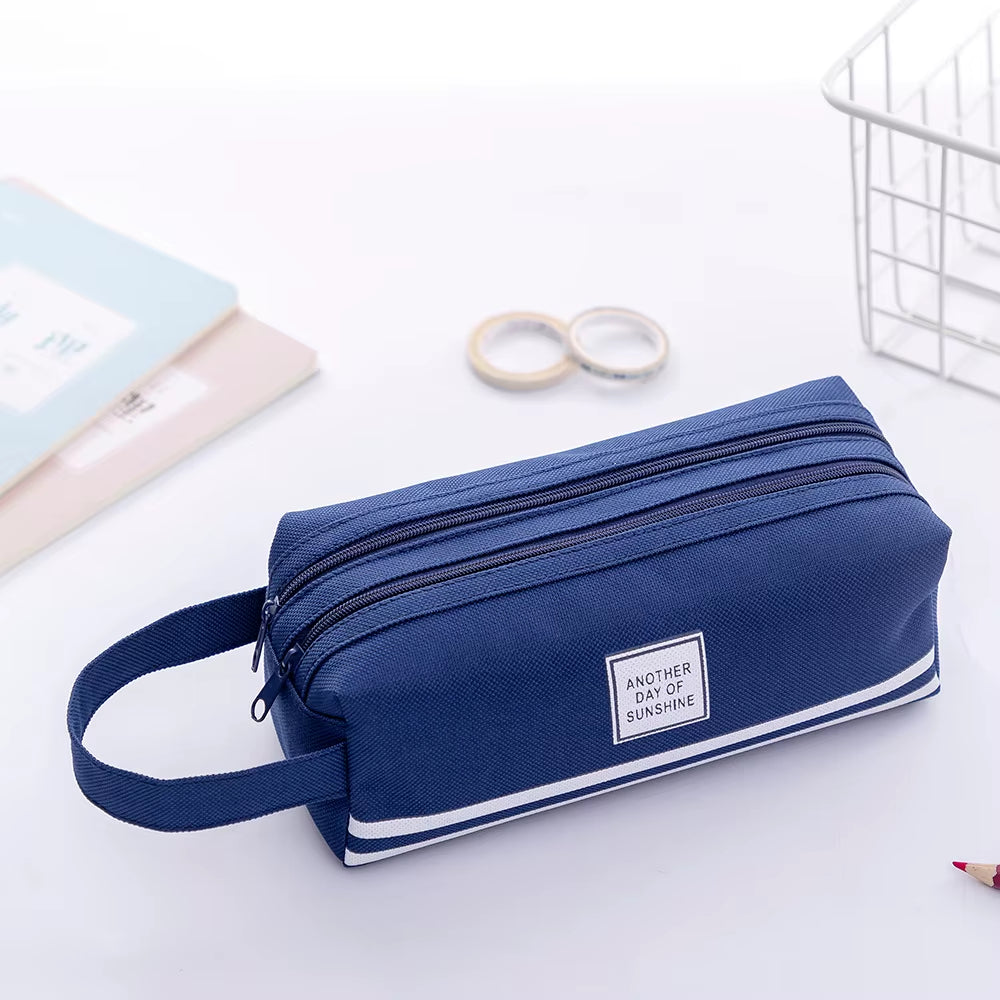 Pencil Case Trousse Scolaire Pink Ferace Cartuchera Para Lapices School Etui Kawaii Canvas Large Capacity Kalem Kutusu Newme Box