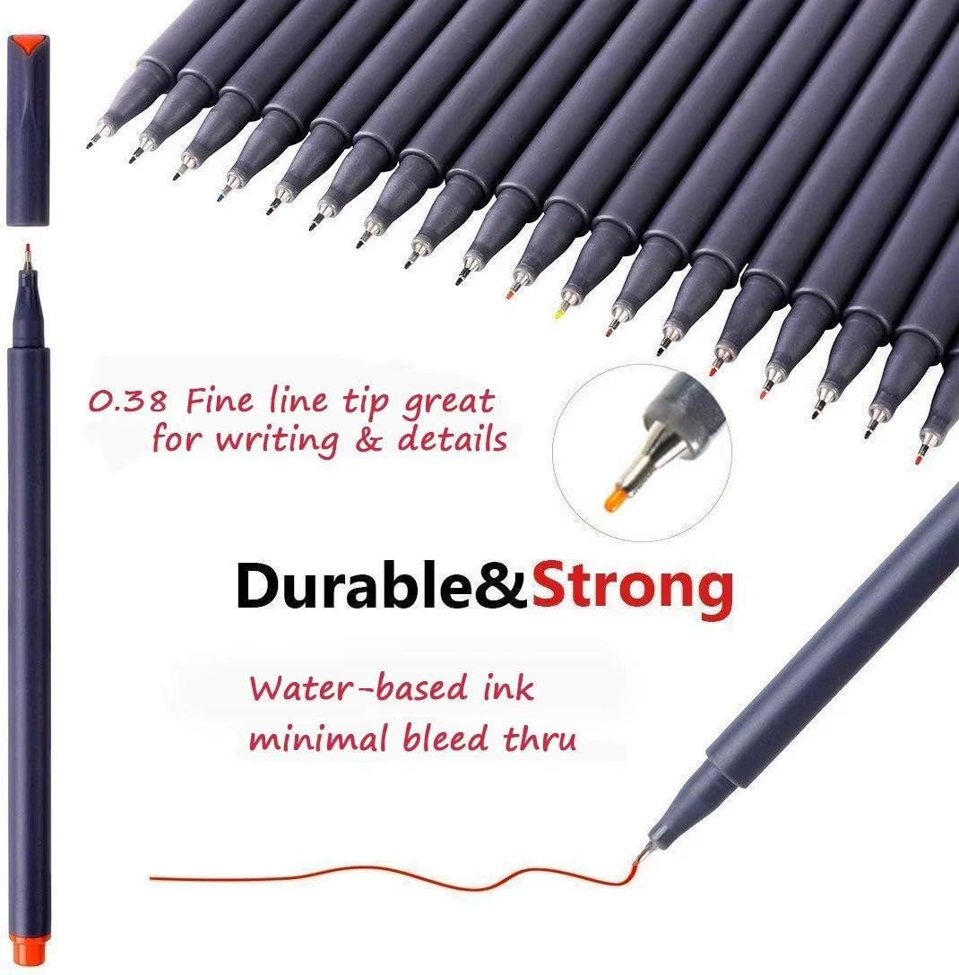 Planner Pens Colored Pens, Office School Supplies, Fine Point Markers Drawing Pens Fineliner Pen