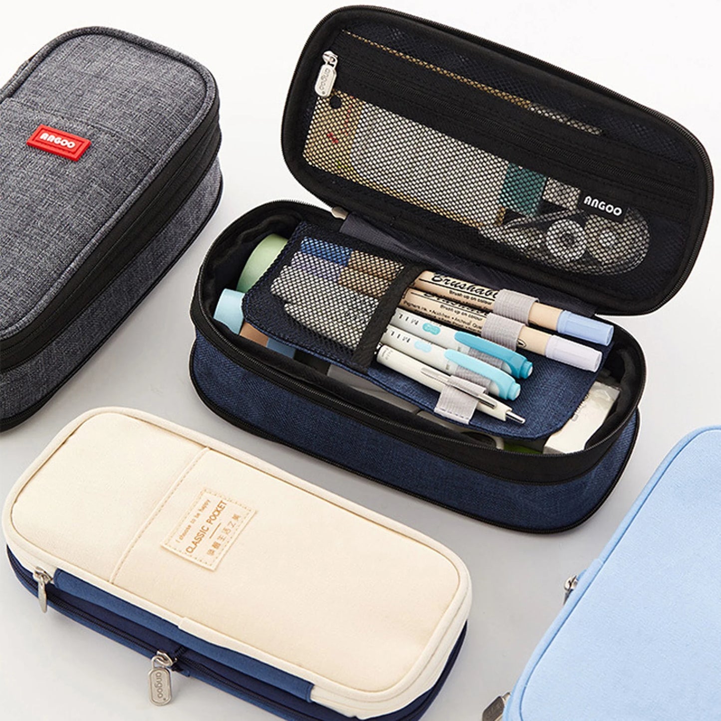 Pencil Cases Pouch Stationary, Black