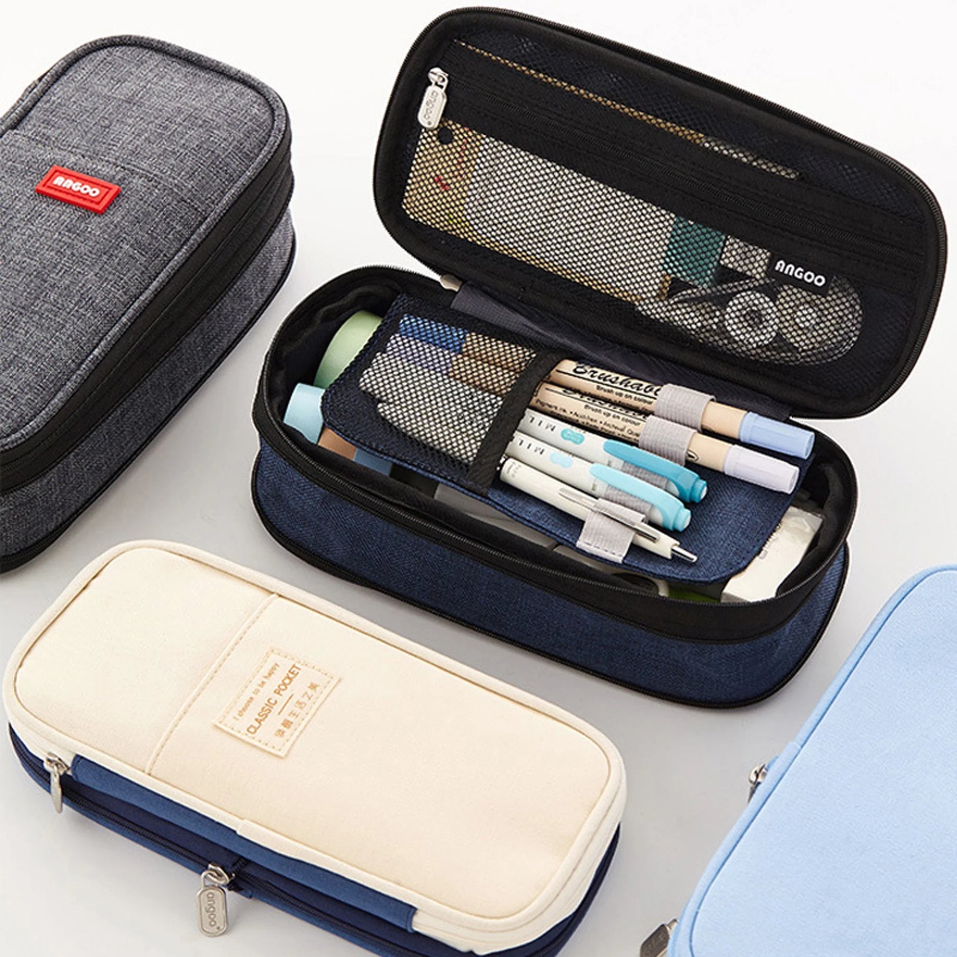 Pencil Cases Pouch Stationary, Black