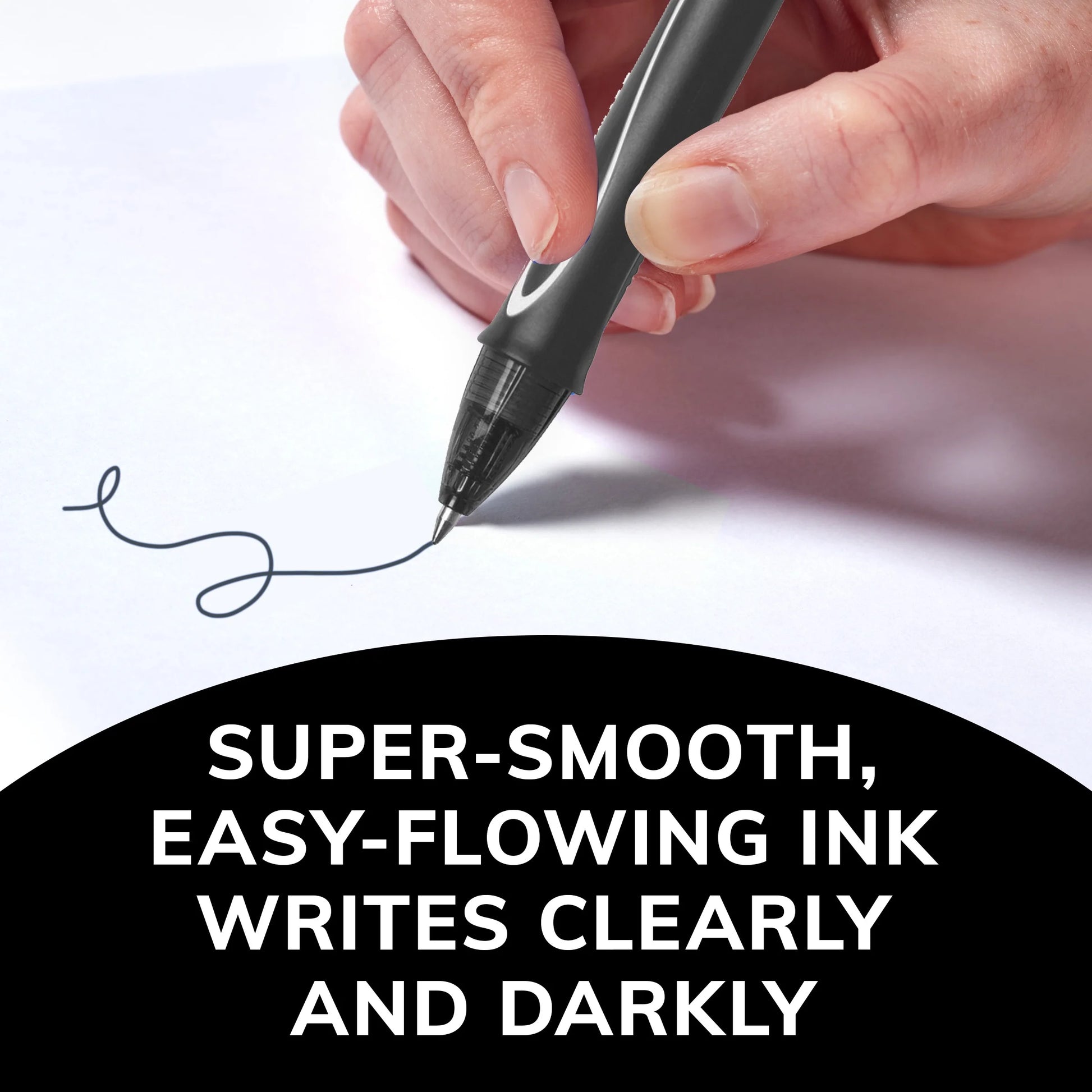 Gelocity Quick Dry Black Gel Pens, Medium Point (0.7Mm), 4-Count Pack