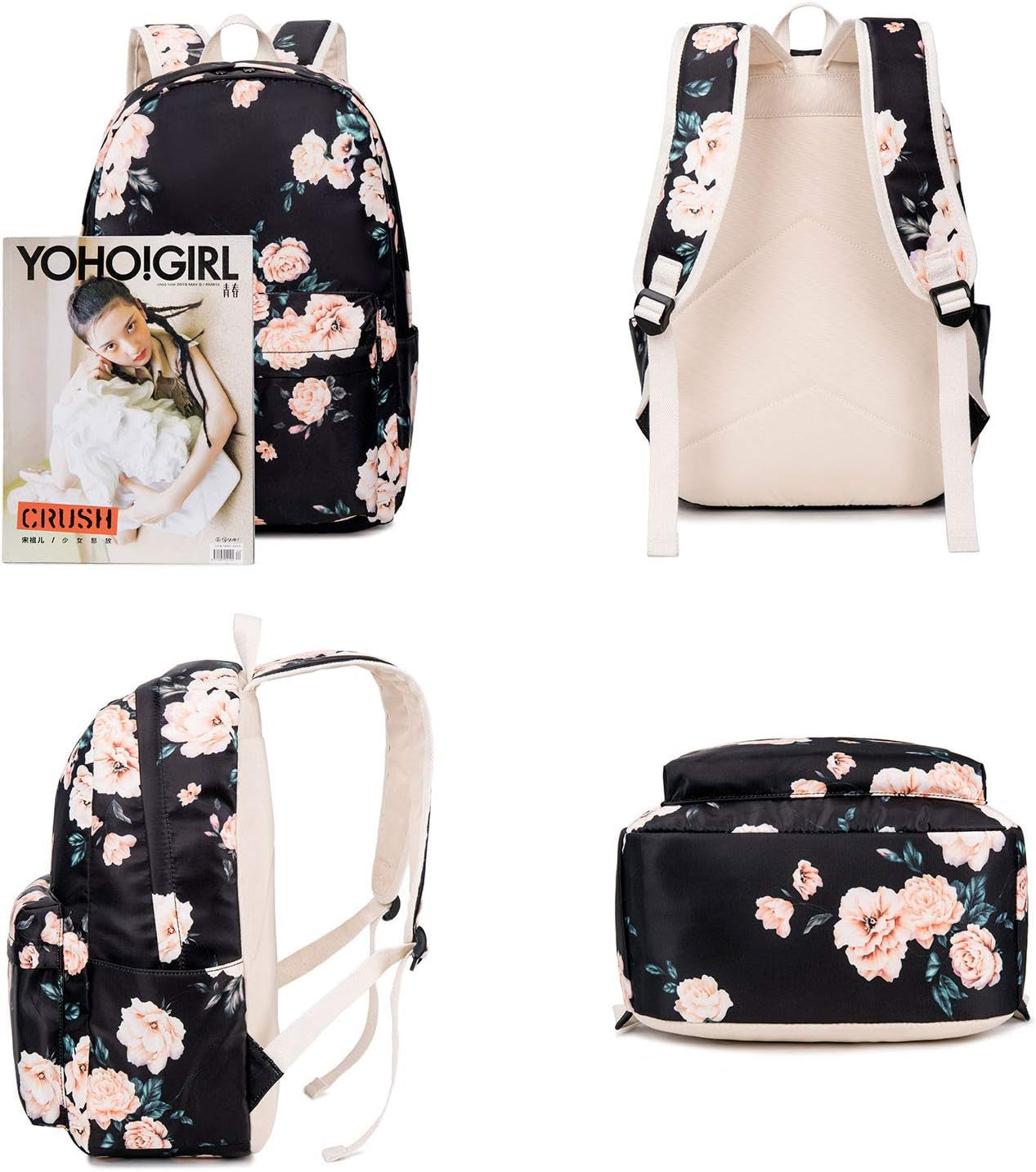 Teen Girls School Backpack Kids Bookbag Lightweight Travel Laptop Backpack Stylish Casual Daypack