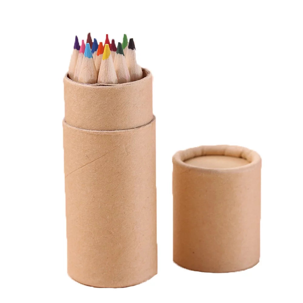 Colored Pencils Back to School Supplies Back to School Supplies Color Pen Pencil Small Pencil Painting 12 Color Office Stationery Office Supplies