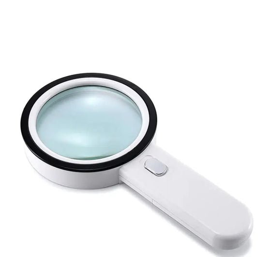 One Eye 30 Times Handheld Magnifying Glass 60 Double Lenses 125MM